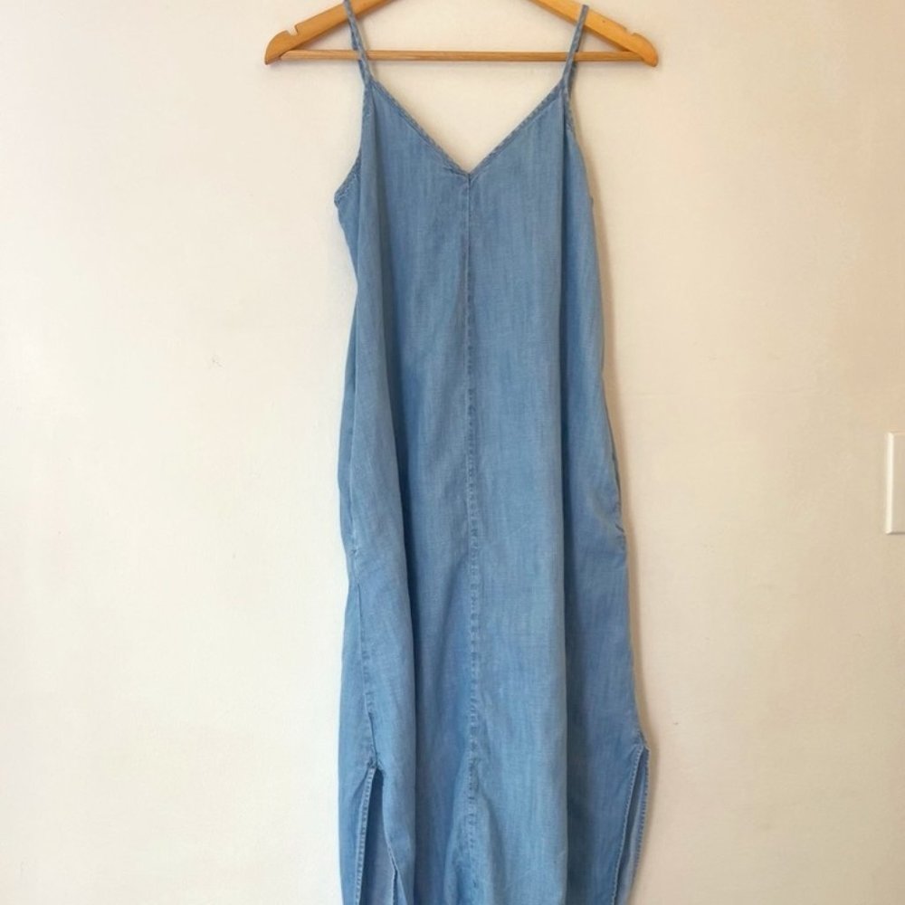 GAP XS Long Denim Dress w/ Adjustable Straps